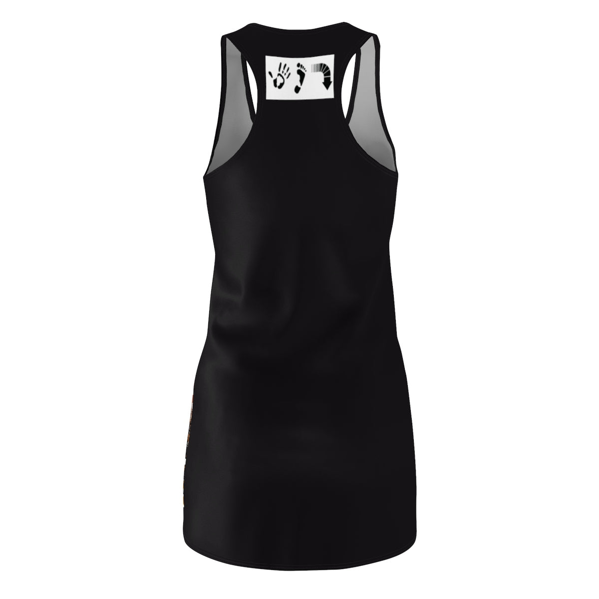 Five Toes Down Blk Dizzy Cut & Sew Racerback Dress
