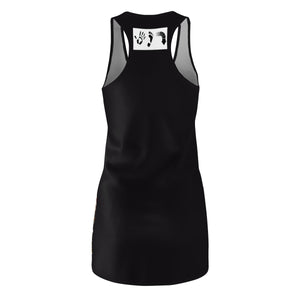 Five Toes Down Blk Dizzy Cut & Sew Racerback Dress