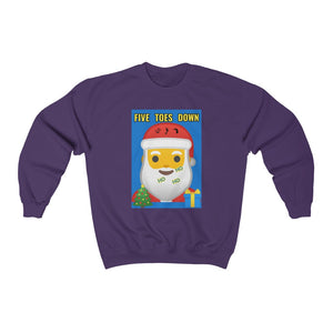 Five Toes Down Santa Christmas Unisex Heavy Blend Sweatshirt