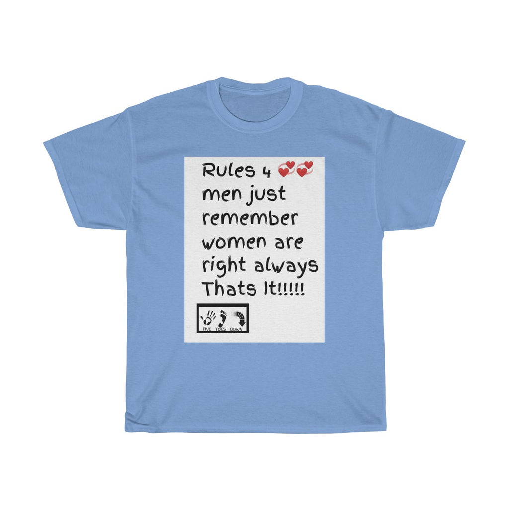 Five Toes Down Rules 4 Love Unisex Tee