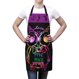 Five Toes Down Owl Apron