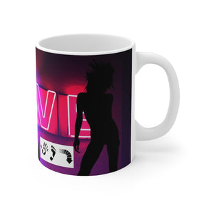 Five Toes Down Adult White Ceramic Mug
