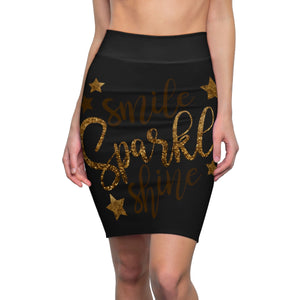Five Toes Down SSS Women's Pencil Skirt Blk