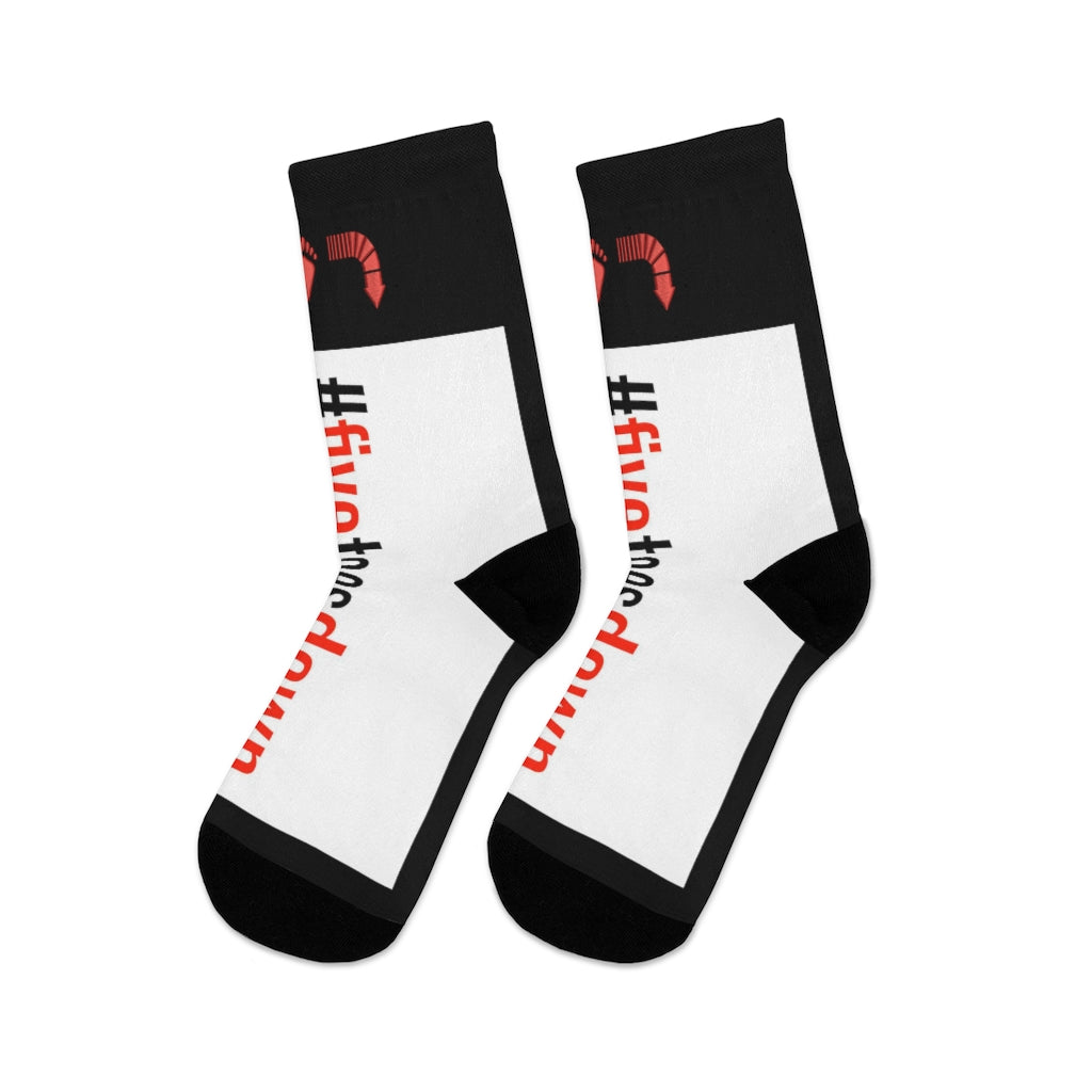 Five Toes Down Hashtag Socks Blk