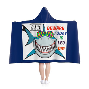 Five Toes Down Shark Hooded Blanket
