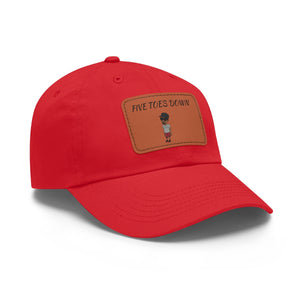 Five Toes Down Henry The Amputee Hat with Leather Patch