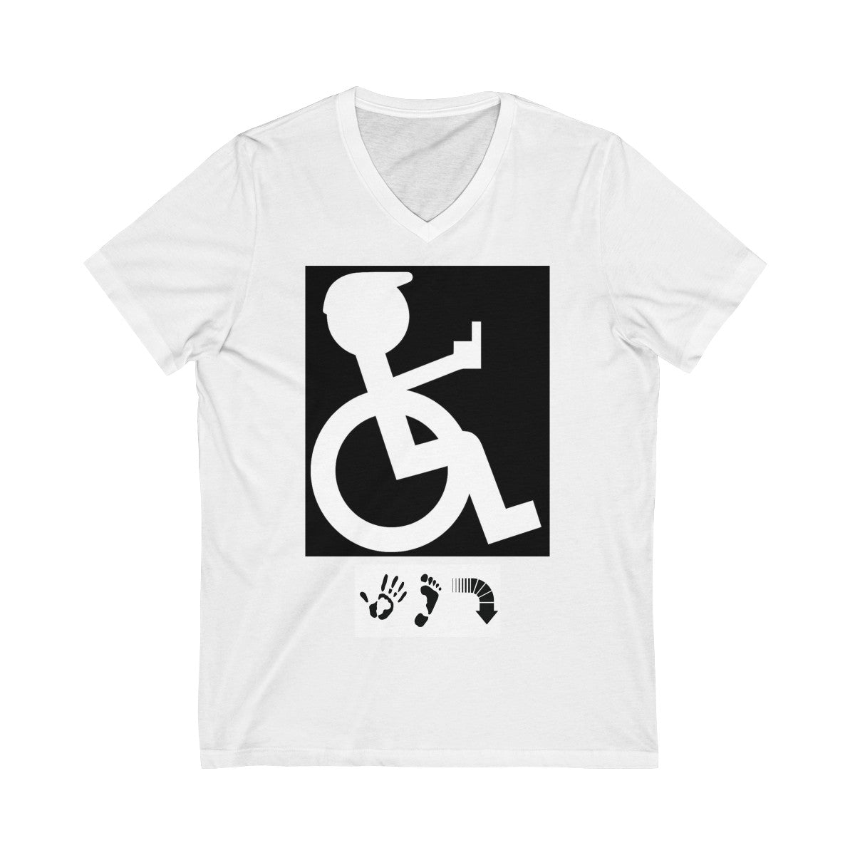 Five Toes Down I'm Mad Unisex V-Neck Tee
