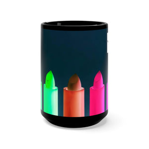 Five Toes Down Lipstick Black Mug 15oz
