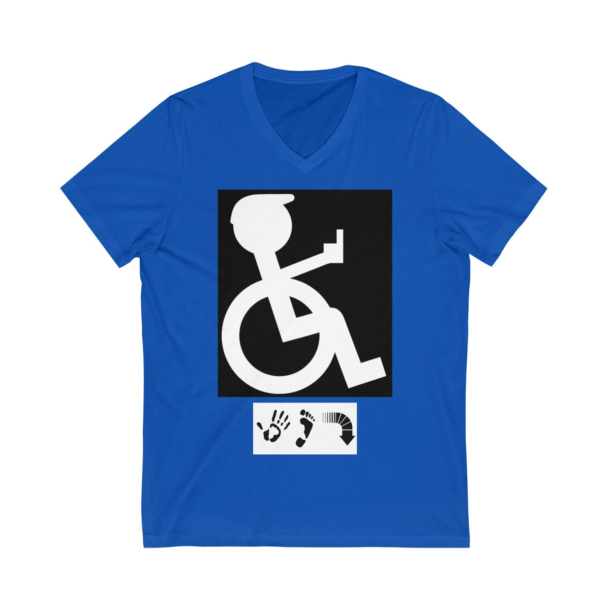 Five Toes Down I'm Mad Unisex V-Neck Tee