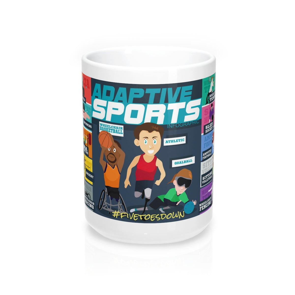 Five Toes Down Amp Sports Mugs