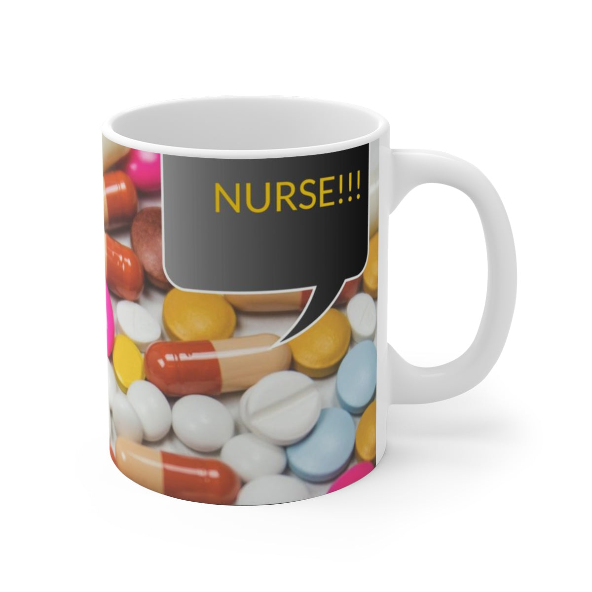 Five Toes Down Nurse White Ceramic Mug