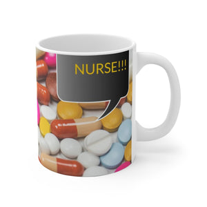 Five Toes Down Nurse White Ceramic Mug