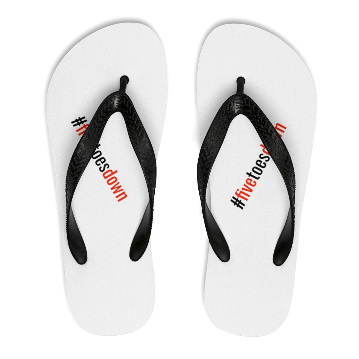 Five Toes Down # Unisex Flip-Flops