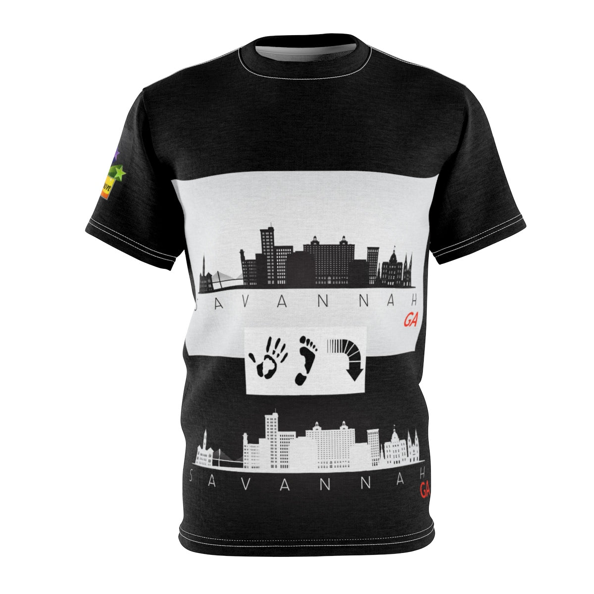 Five Toes Down Savannah Ga Unisex Cut & Sew Tee