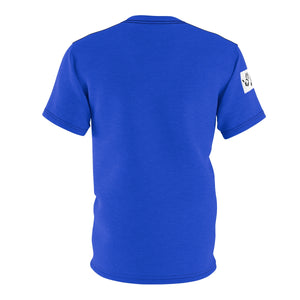 Five Toes Down Henry Unisex Cut & Sew Tee Blue