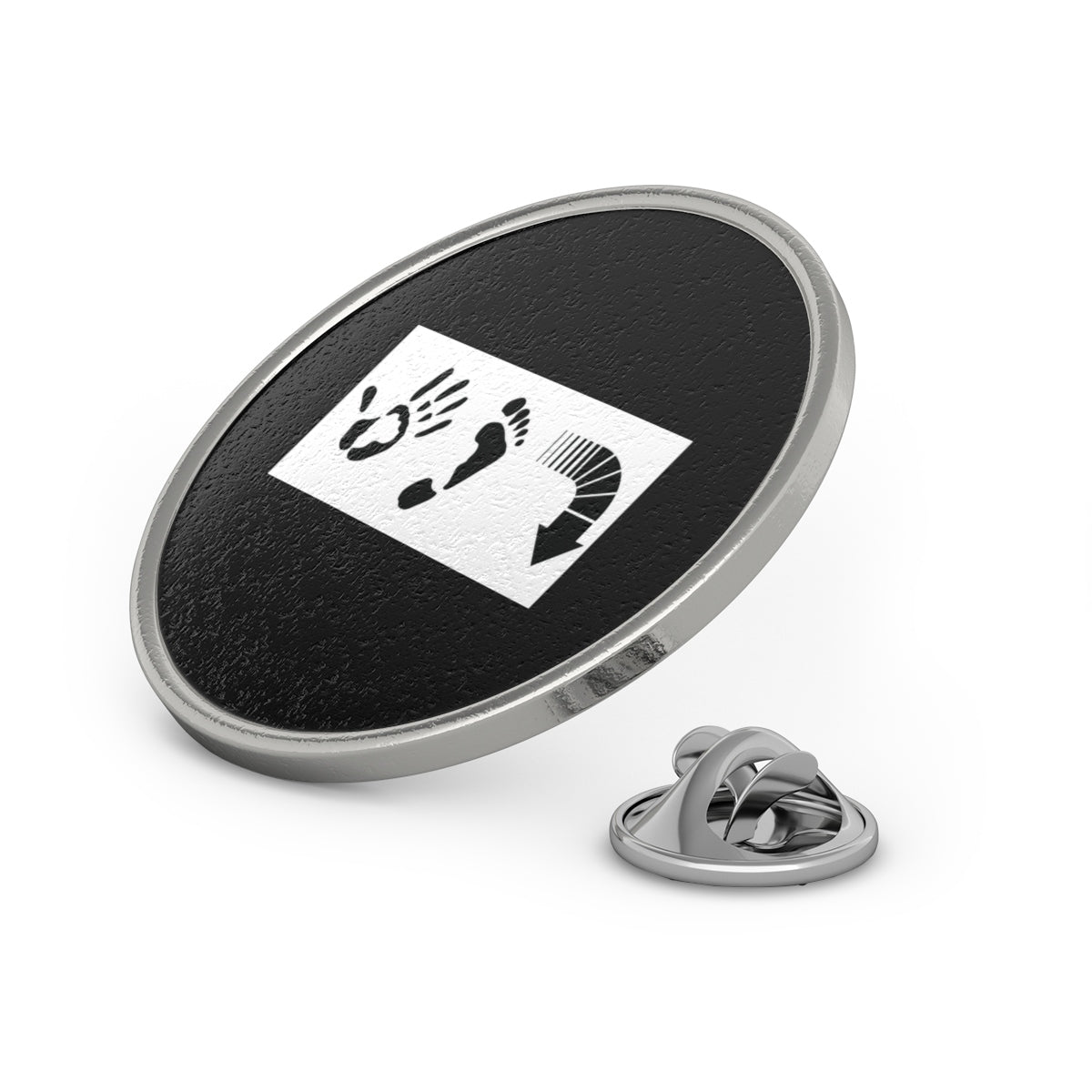 Five Toes Down Metal Pin