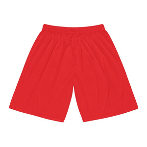 Five Toes Down Basketball Shorts Red