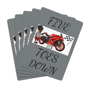Five Toes Down Rider Custom Poker Cards