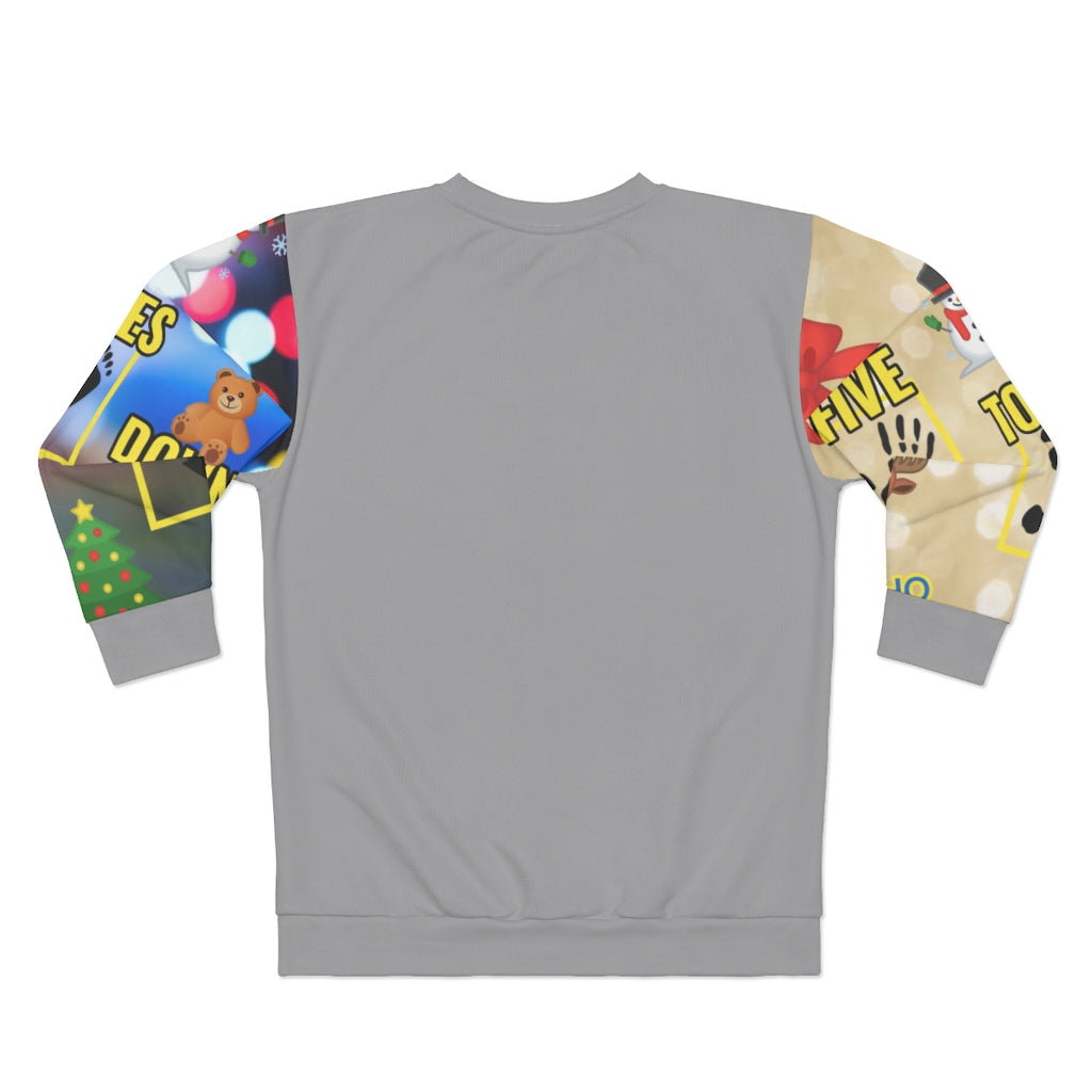 Five Toes Down Logo All Over Ugly Unisex Sweatshirt
