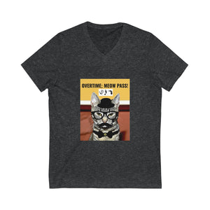 Five Toes Down Meow Pass Unisex V-Neck Tee