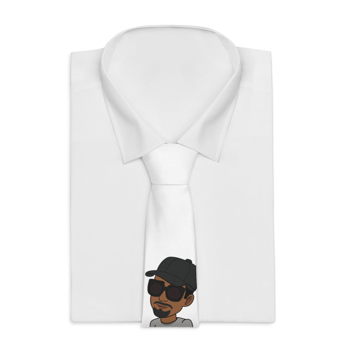 Five Toes Down Henry the Amputee Necktie white