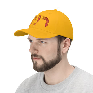 Five Toes Down Red Unisex Twill Hat Embroidered