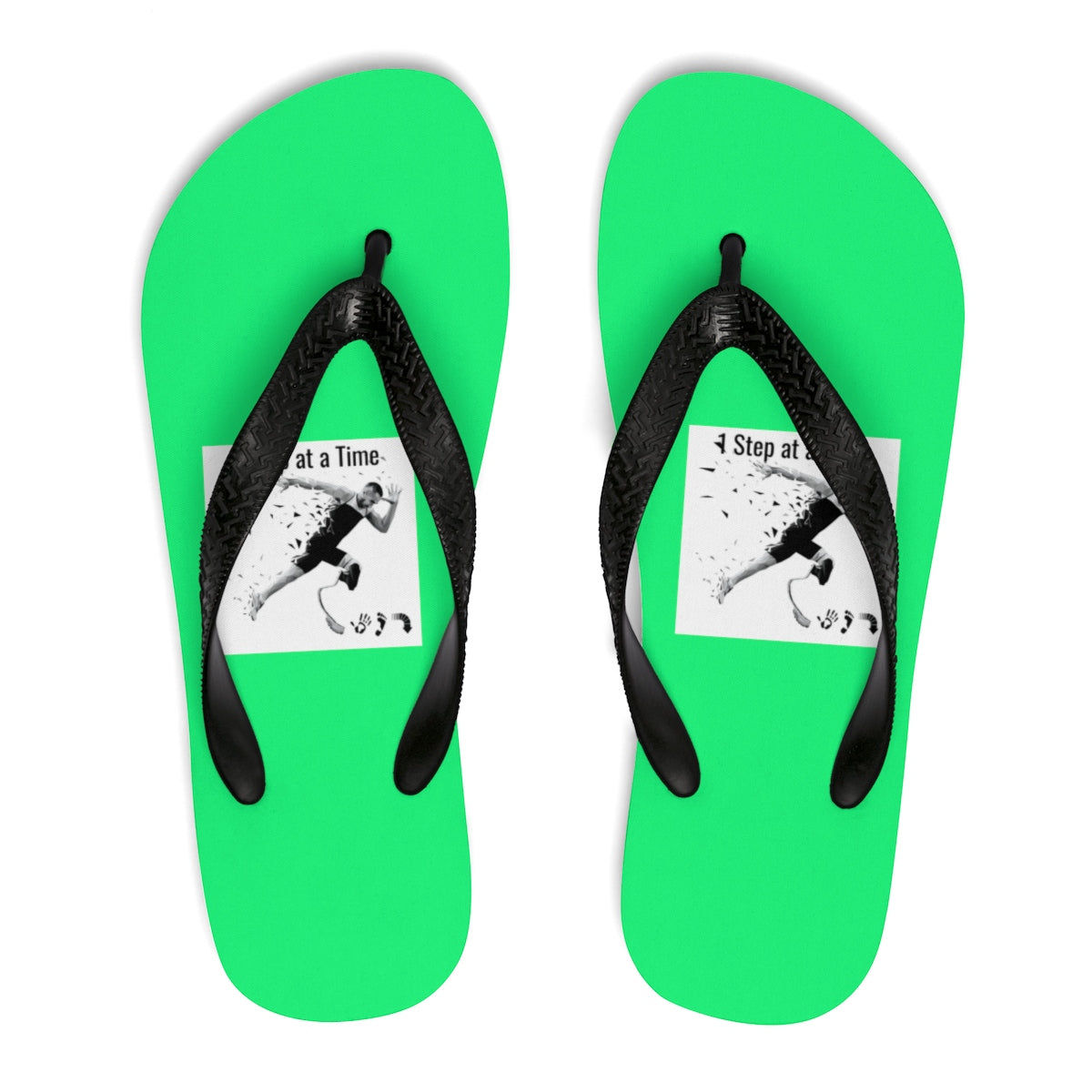 Five Toes Down 1 Step Unisex Flip-Flops