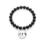 Five Toes Down Matte Onyx Bracelet