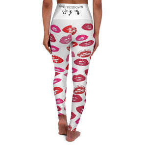 Five Toes Down Kisses High Waisted Yoga Leggings