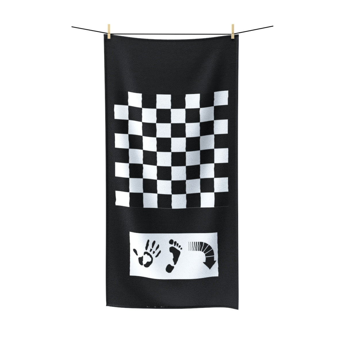 Five Toes Down Square Polycotton Towel