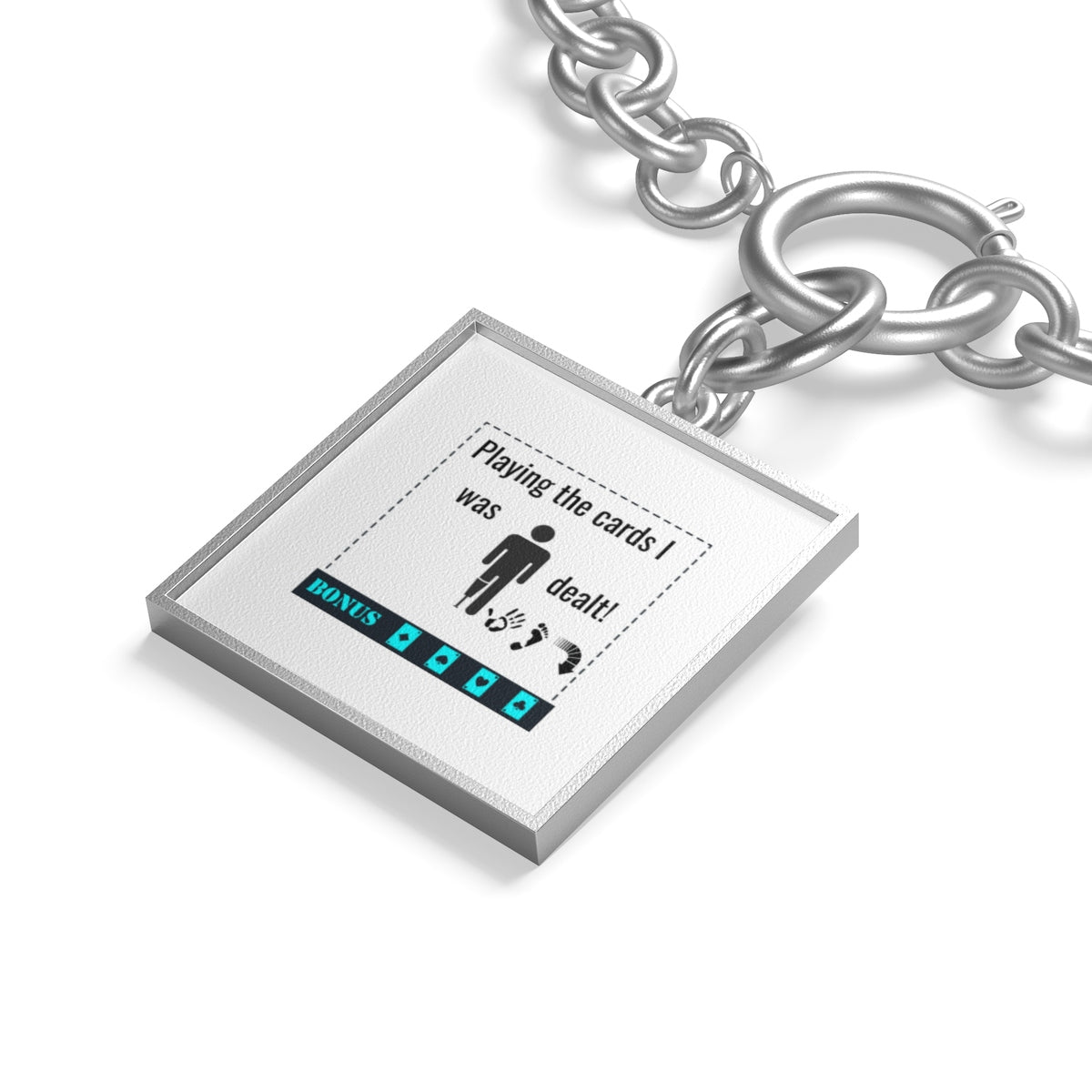 Five Toes Down Play the Cards Dealt Chunky Chain Bracelet