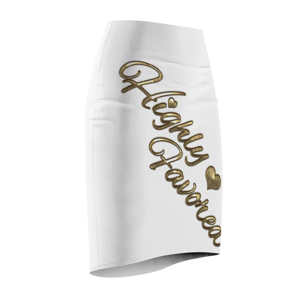 Five Toes Down Higly Favored Women's Pencil Skirt White