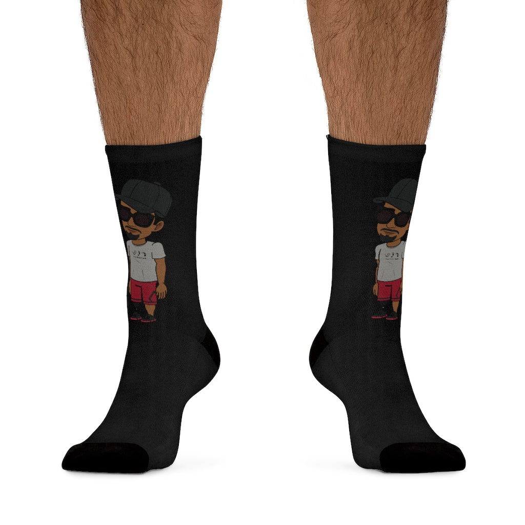 Five Toes Down Henry The Amputee Socks blk