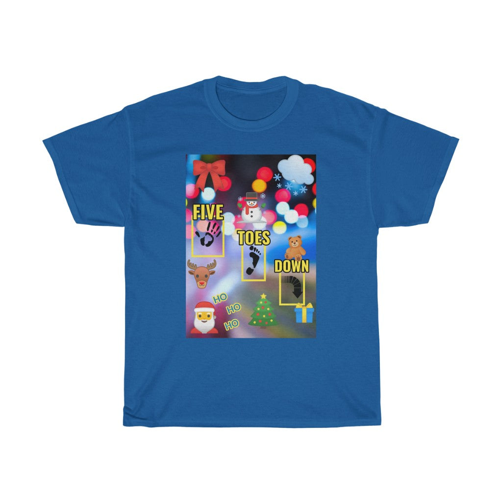 Five Toes Down Logo Christmas Unisex Tee