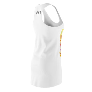 Five Toes Down Drip/White Women's Cut & Sew Racerback Dress