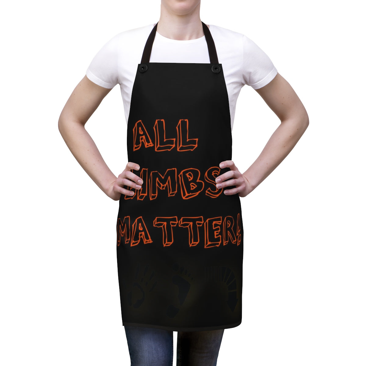 Five Toes Down All Limbs Matter Apron