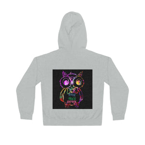 Five Toes Down Owl Unisex Lightweight Hoodie(Back)