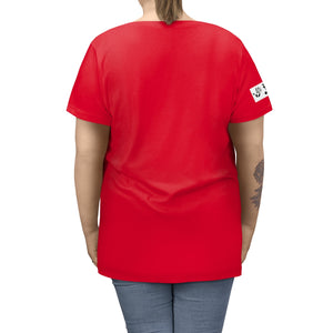 Five Toes Down Nurse Women's Curvy Tee