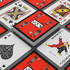 Five Toes Down Sports Poker Cards Blk
