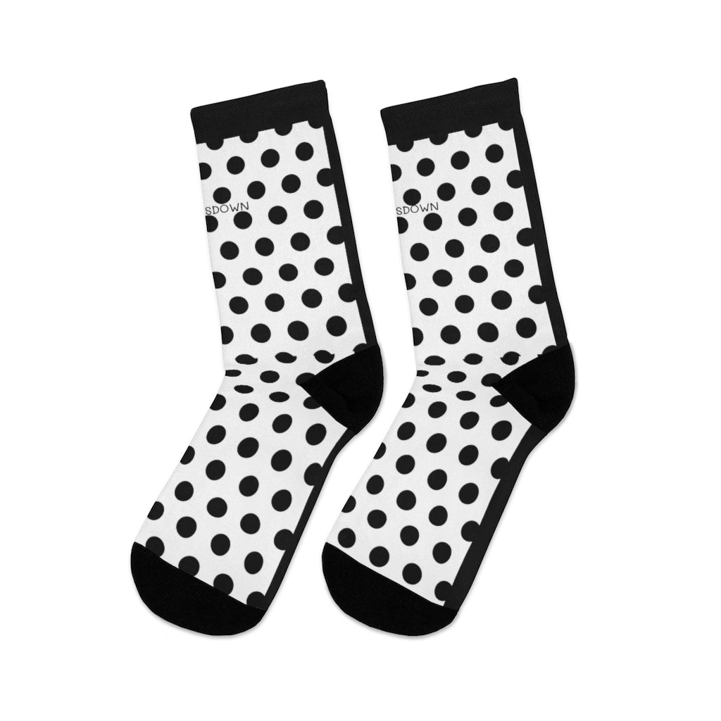 Five Toes Down Polka Dot Socks