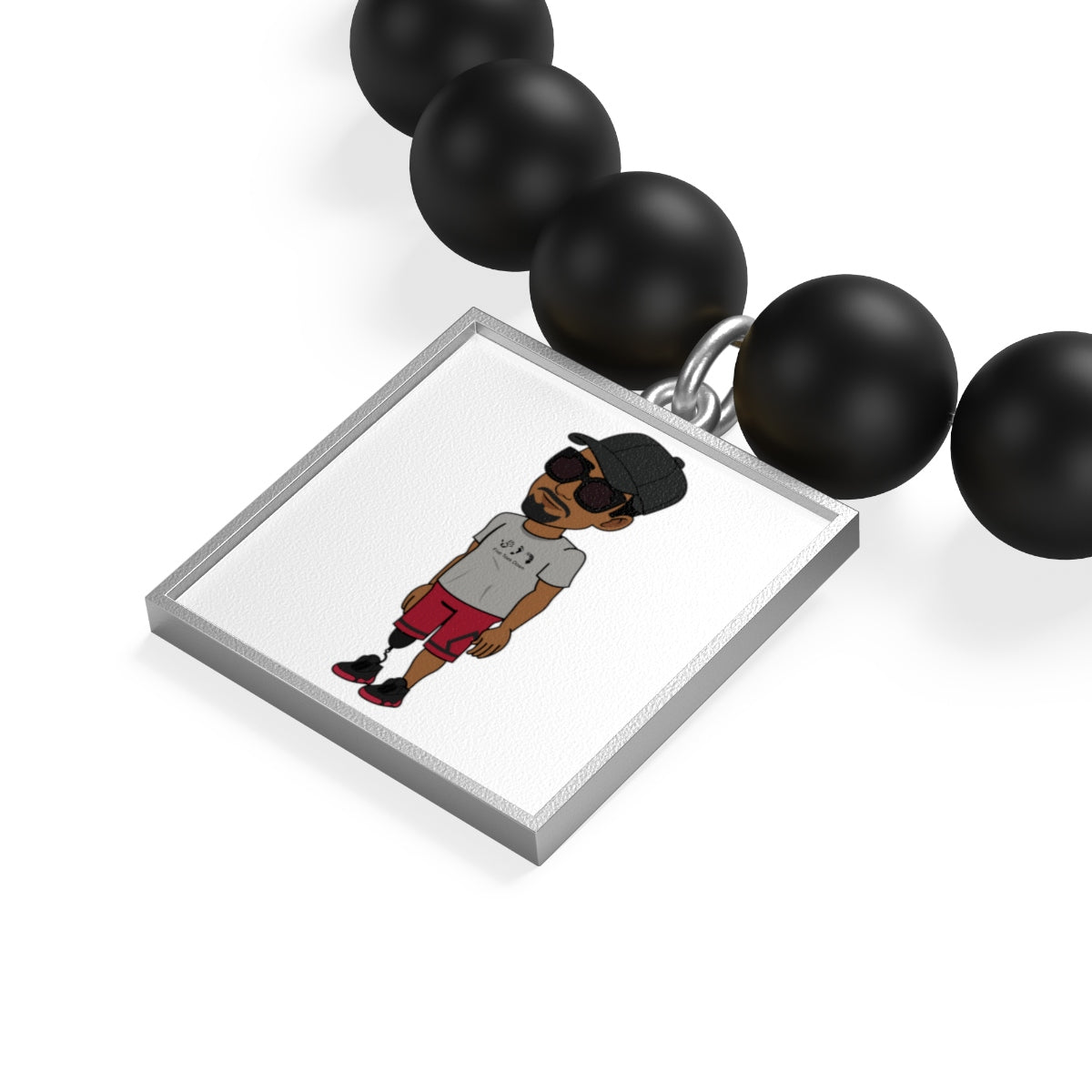 Five Toes Down Henry Matte Onyx Bracelet