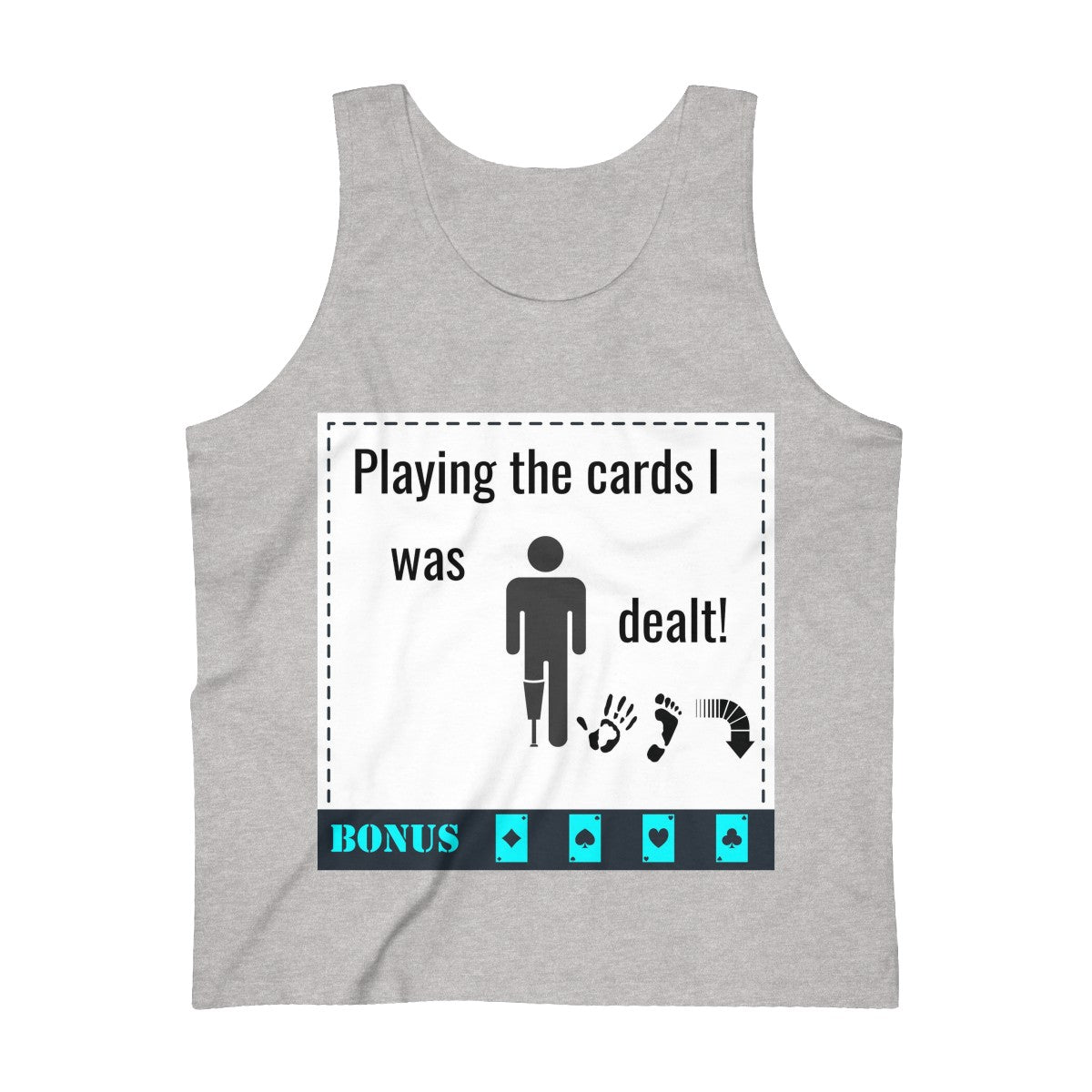 Five Toes Down Playing Cards Dealt Ultra Cotton Tank Top