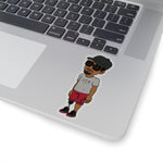 Five Toes Down Henry The Amputee Kiss-Cut Stickers