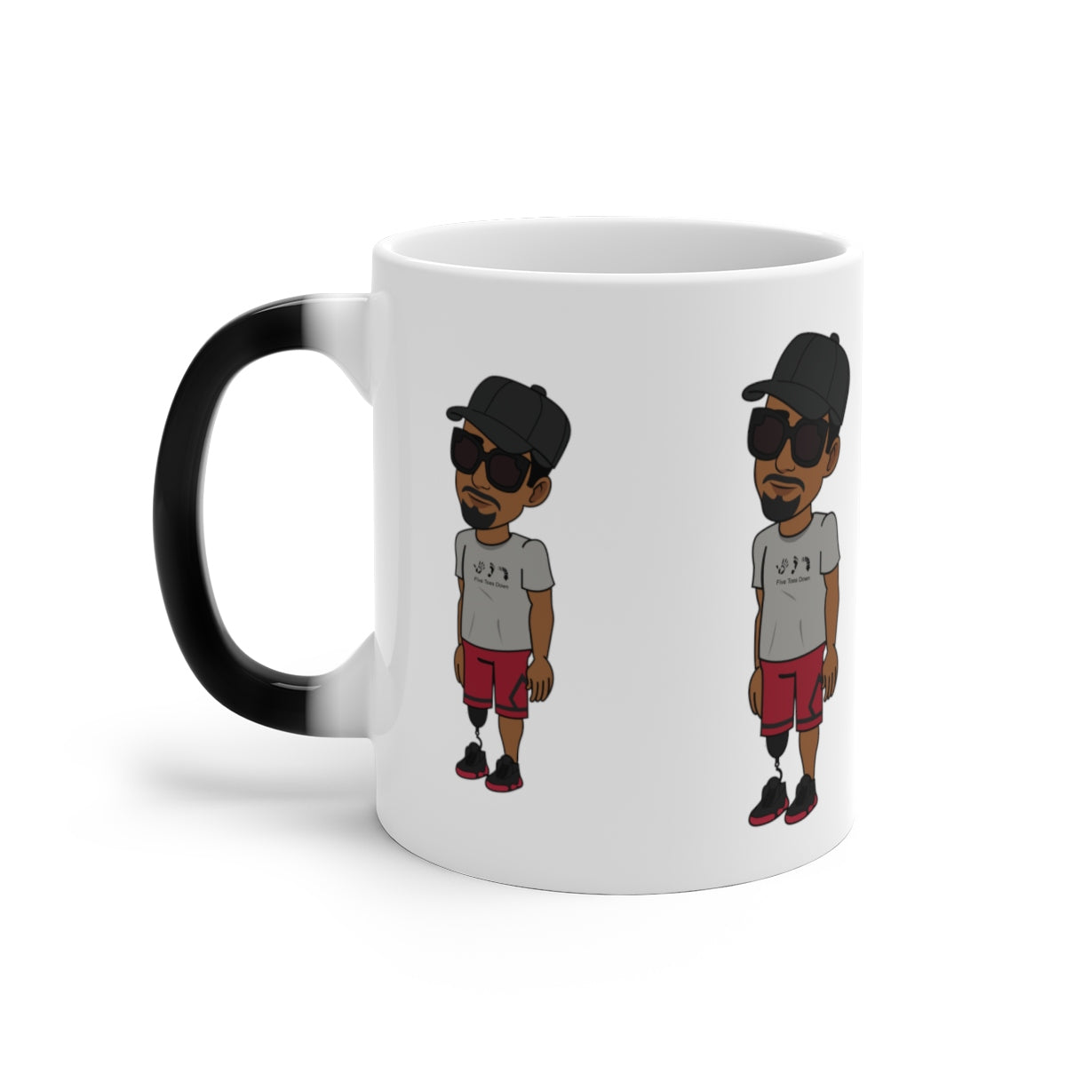 Five Toes Down Color Changing Mug