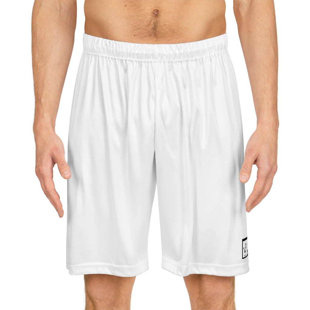 Five Toes Down Basketball Shorts White