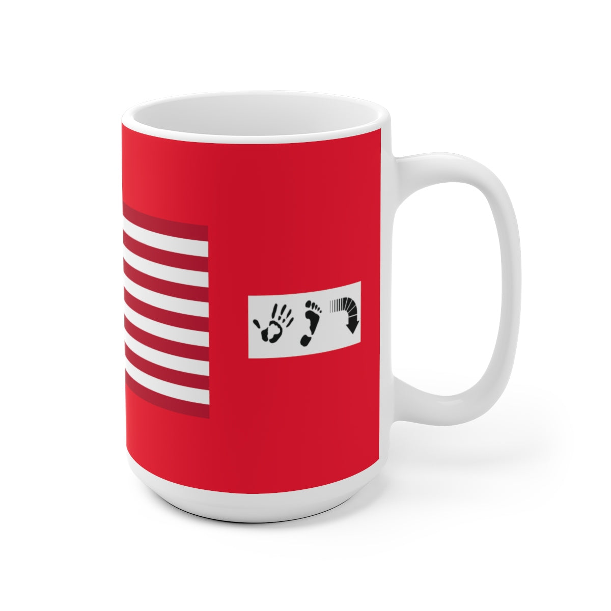 Five Toes Down Flag White Ceramic Mug