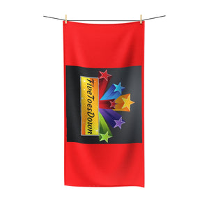 Five Toes Down Star Polycotton Towel