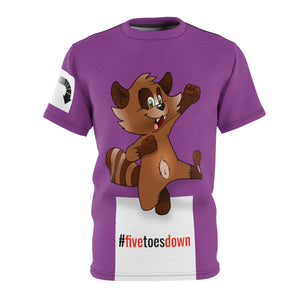 Five Toes Down Happy Unisex Cut & Sew Tee