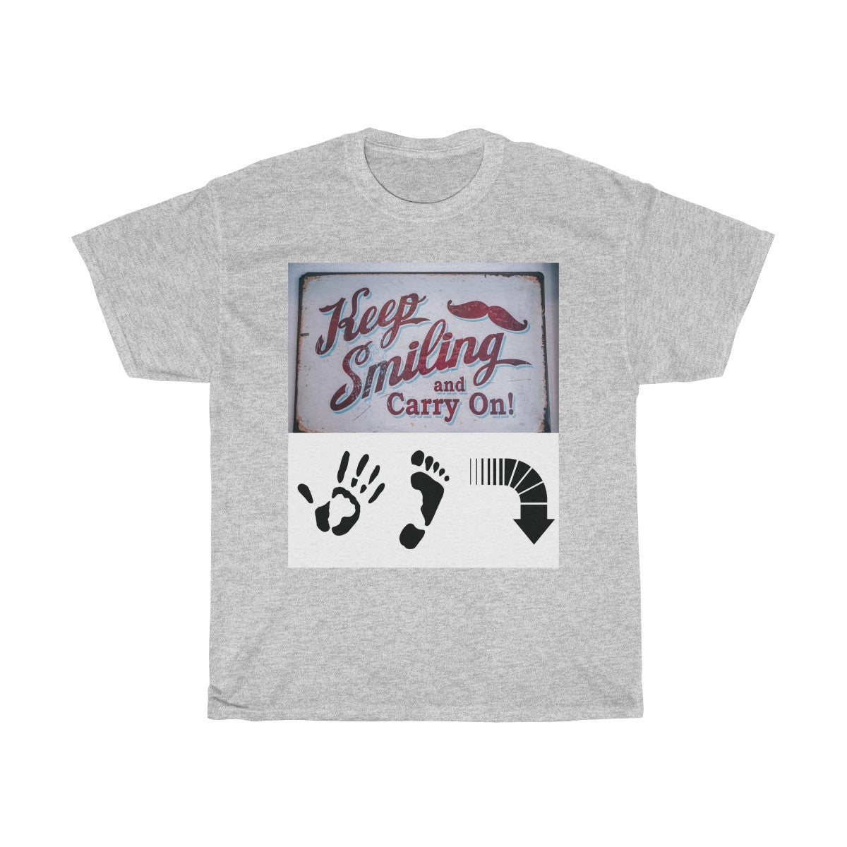 Five Toes Down Keep Smiling Unisex Tee
