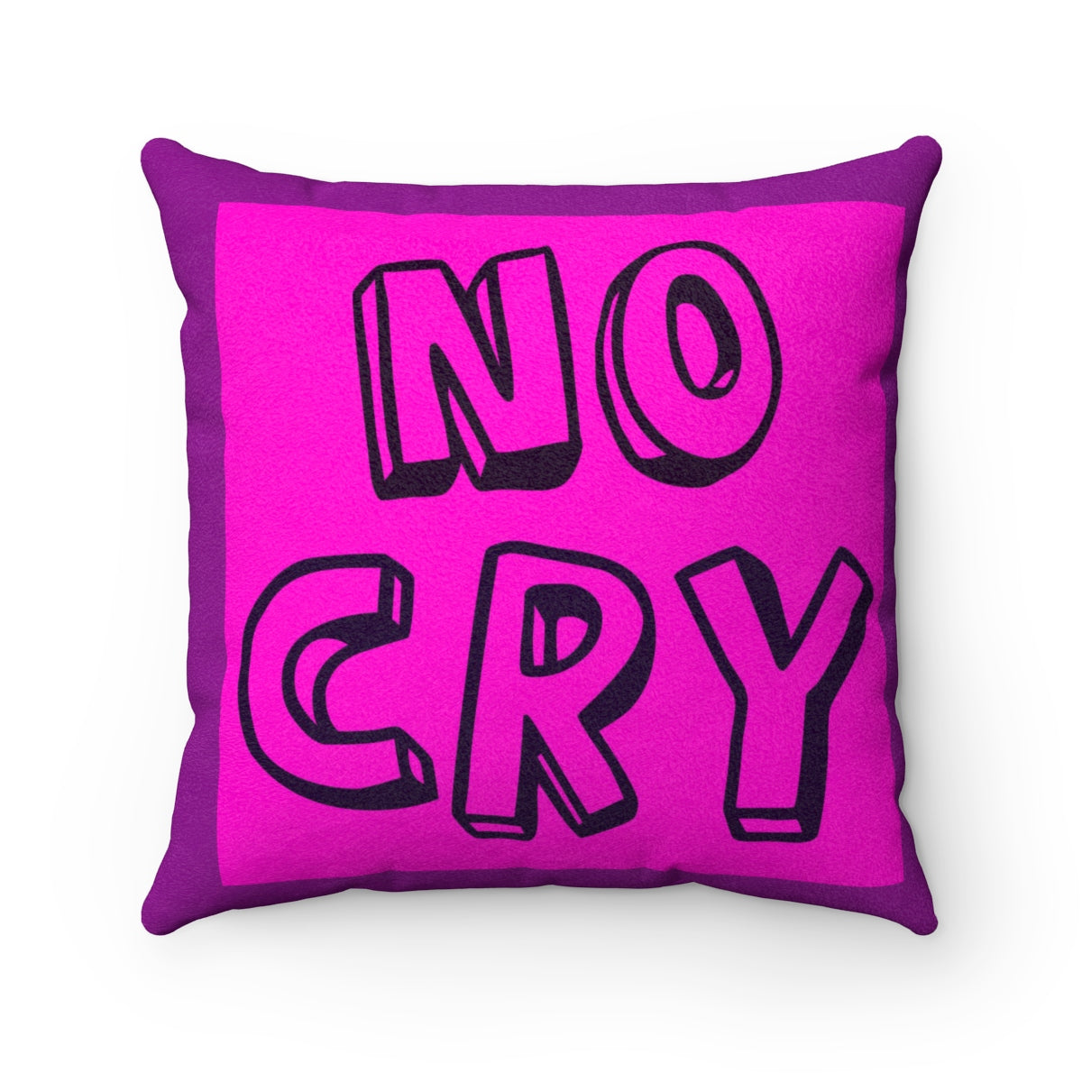 Five Toes Down No Cry Faux Suede Square Pillow